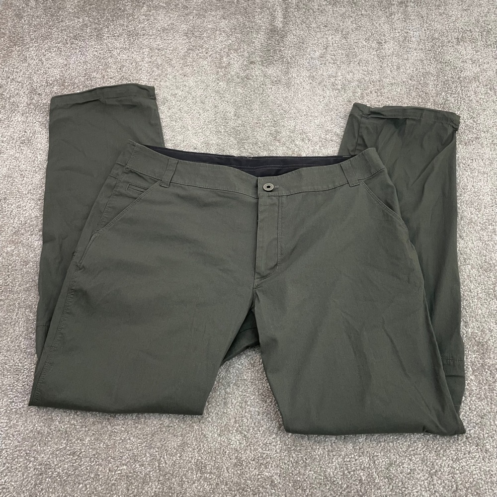 KUHL Mens 38x33 Resistor Lite Chino Olive Green Stretch Pants (Tag 38x34)